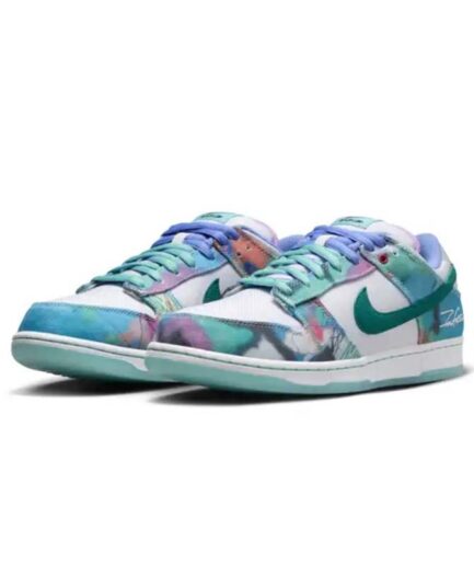 Nike SB Dunk x Futura Laboratories White and Geode Teal 聯名款 渲染 男女鞋 HF6061-400 [海外代購]